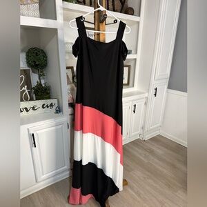 Dress Barn Color Block Maxi Dress